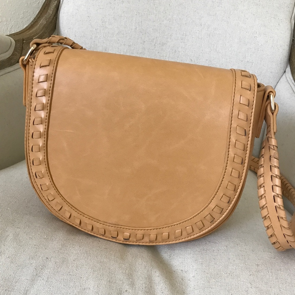 Sole Society Vegan Leather Saddlebag Crossbody